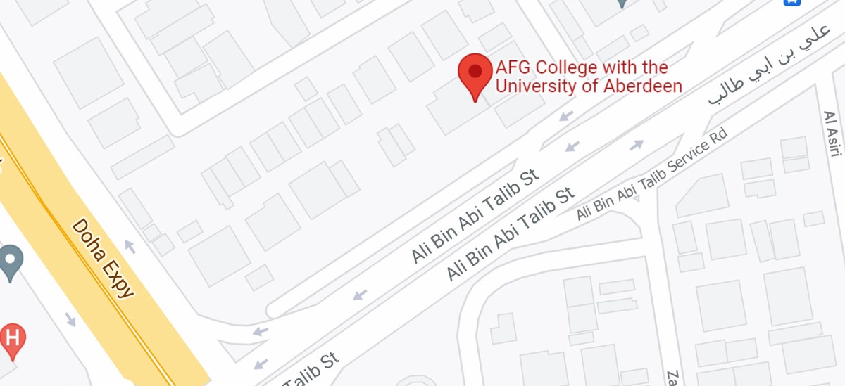 map showing qatar campus office